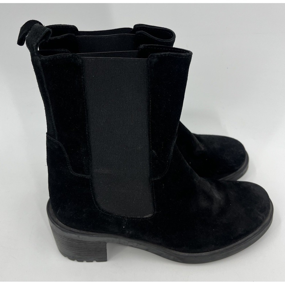 Emanuele Crasto Black Suede Leather Chelsea Boots EUR 40 US 9.5